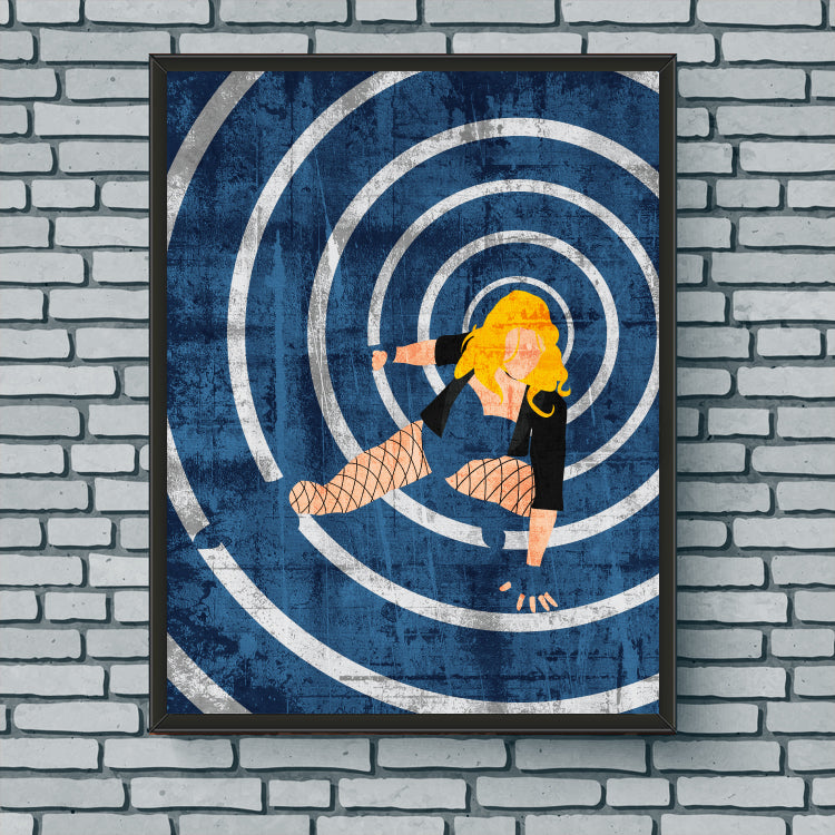 Minimalist Art Print - Black Canary