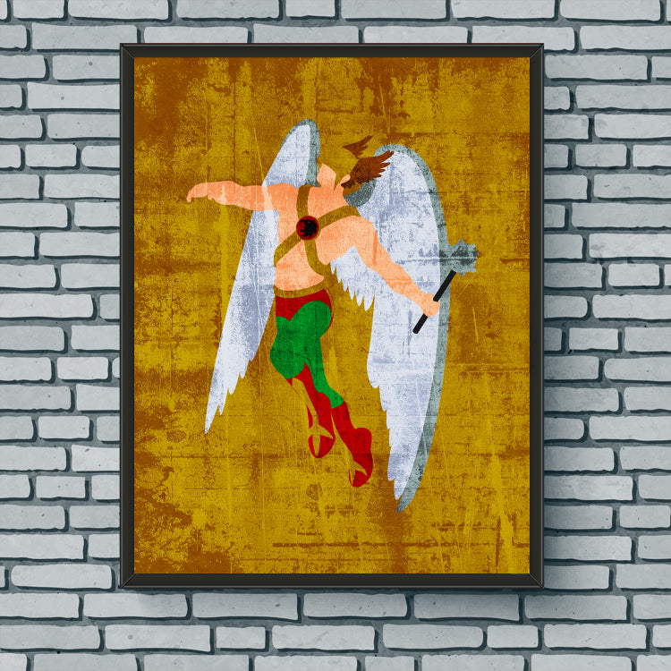 Minimalist Art Print - Hawkman