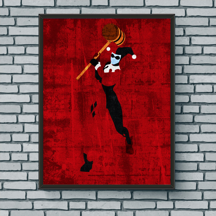 Minimalist Art Print - Harley Quinn