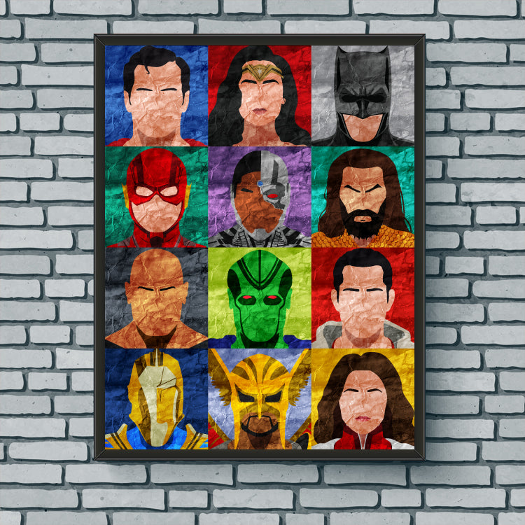 Collage Art Print - DCEU