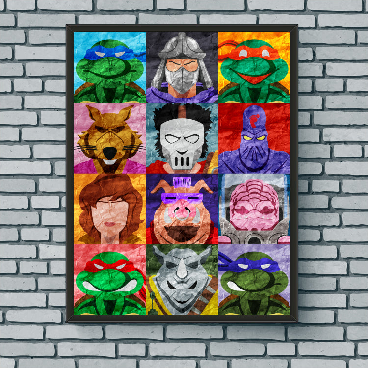 Collage Art Print - TMNT