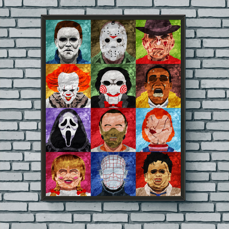 Collage Art Print - Slashers