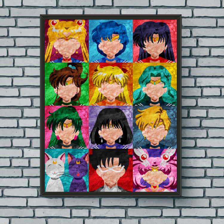 Collage Art Print - Sailor Moon