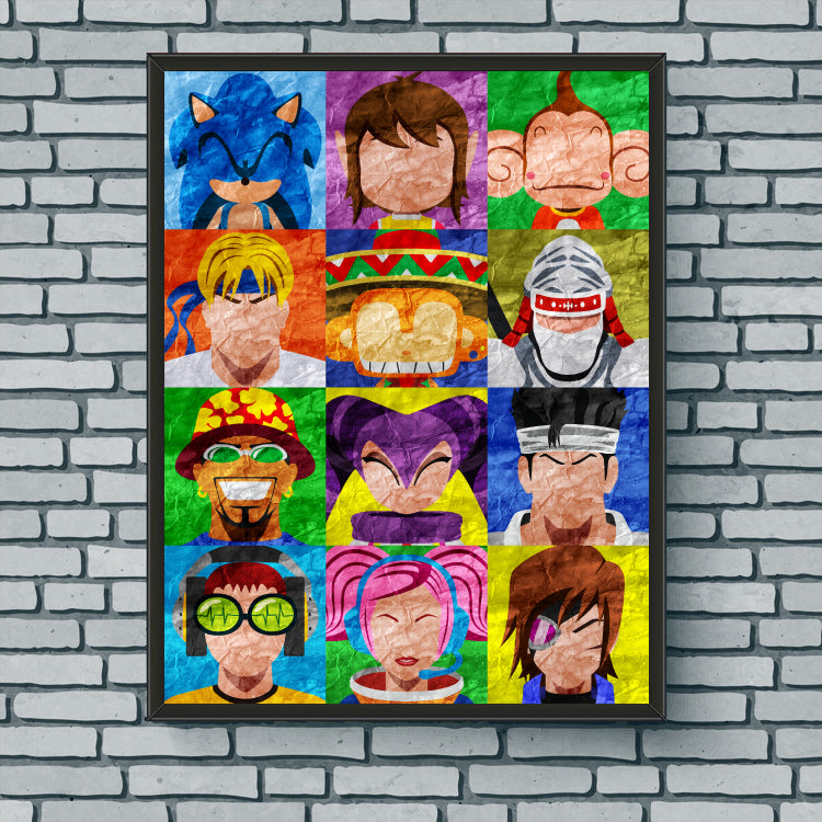 Collage Art Print - SEGA