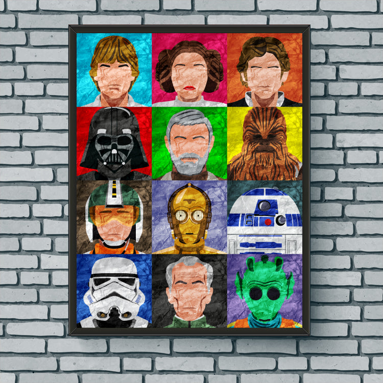 Collage Art Print - Star Wars