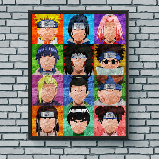 Collage Art Print - Naruto