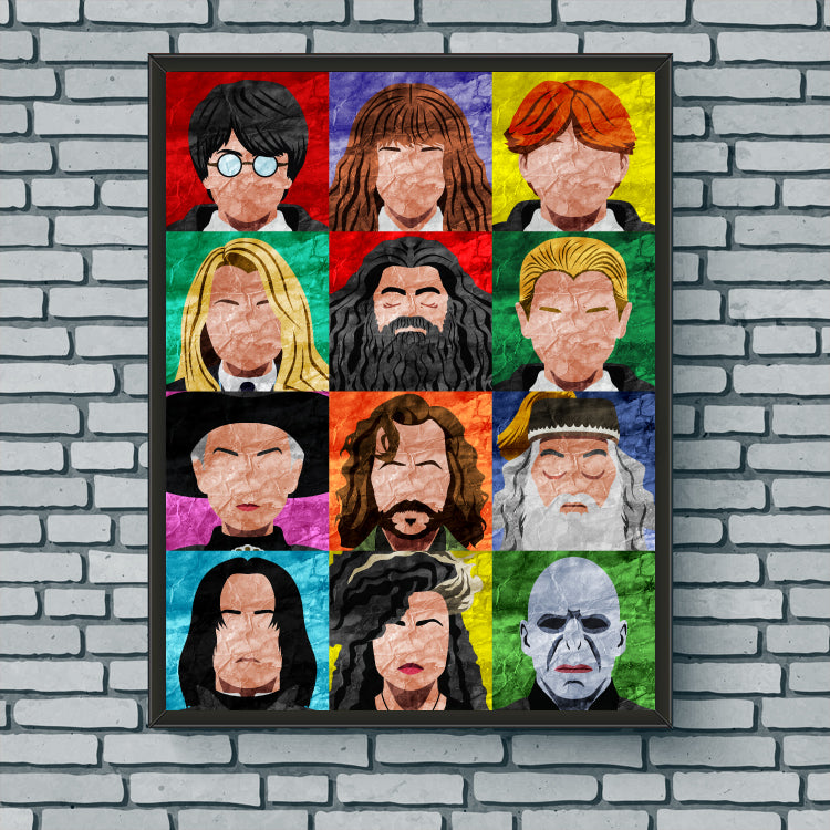 Collage Art Print - Harry Potter