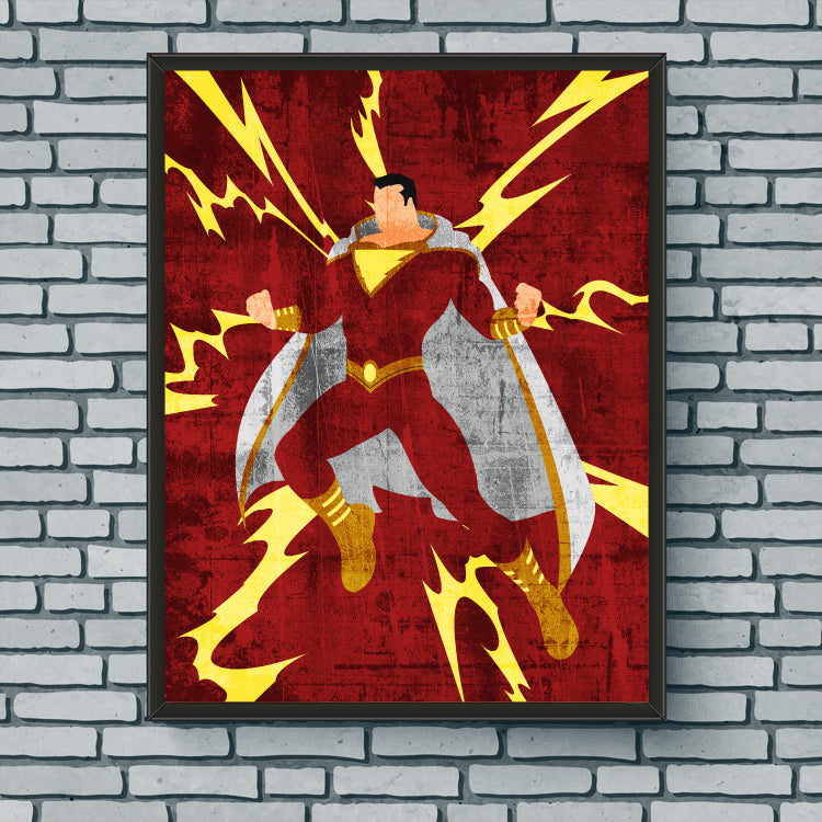 Minimalist Art Print - Shazam