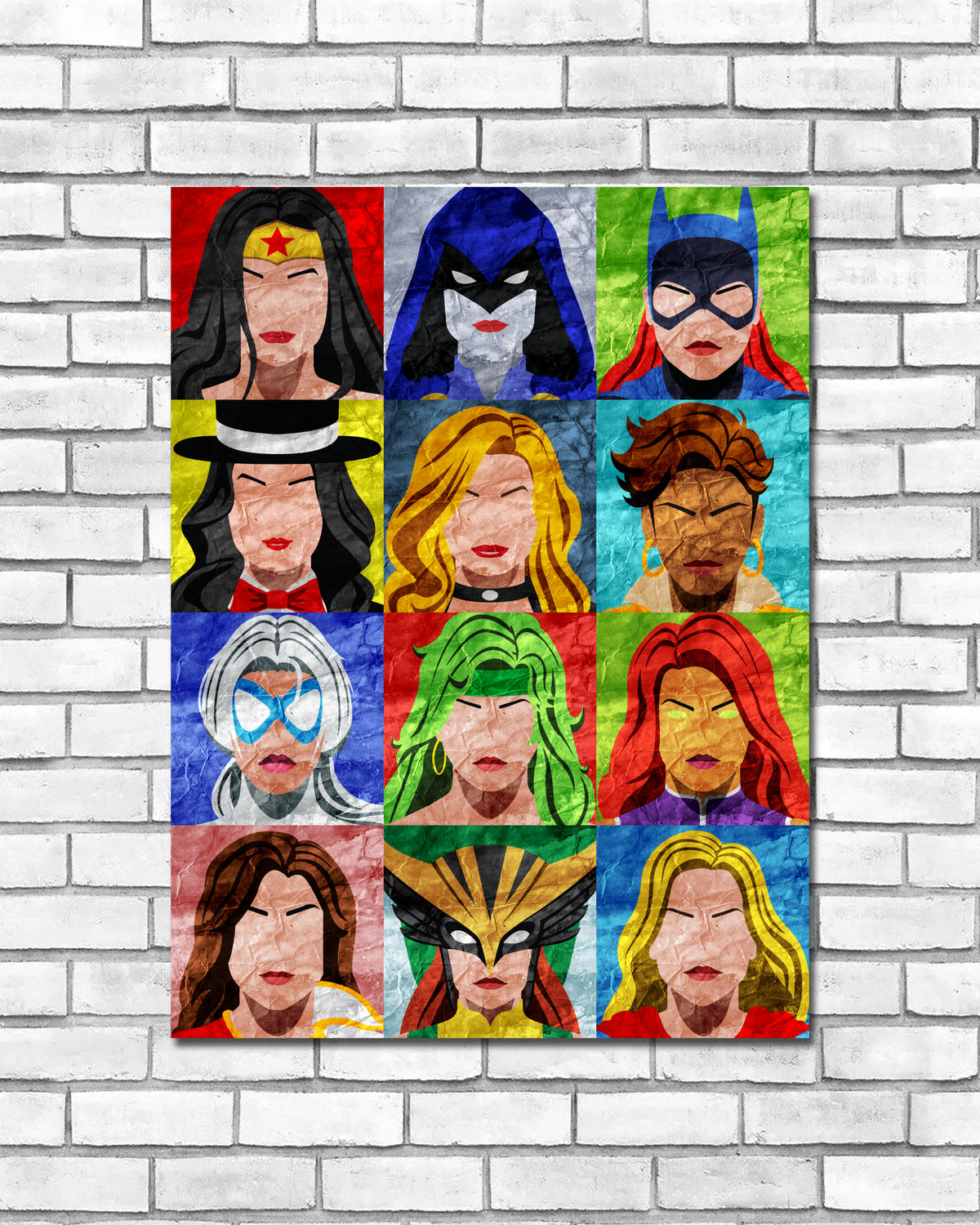 Collage Art Print - DC Women