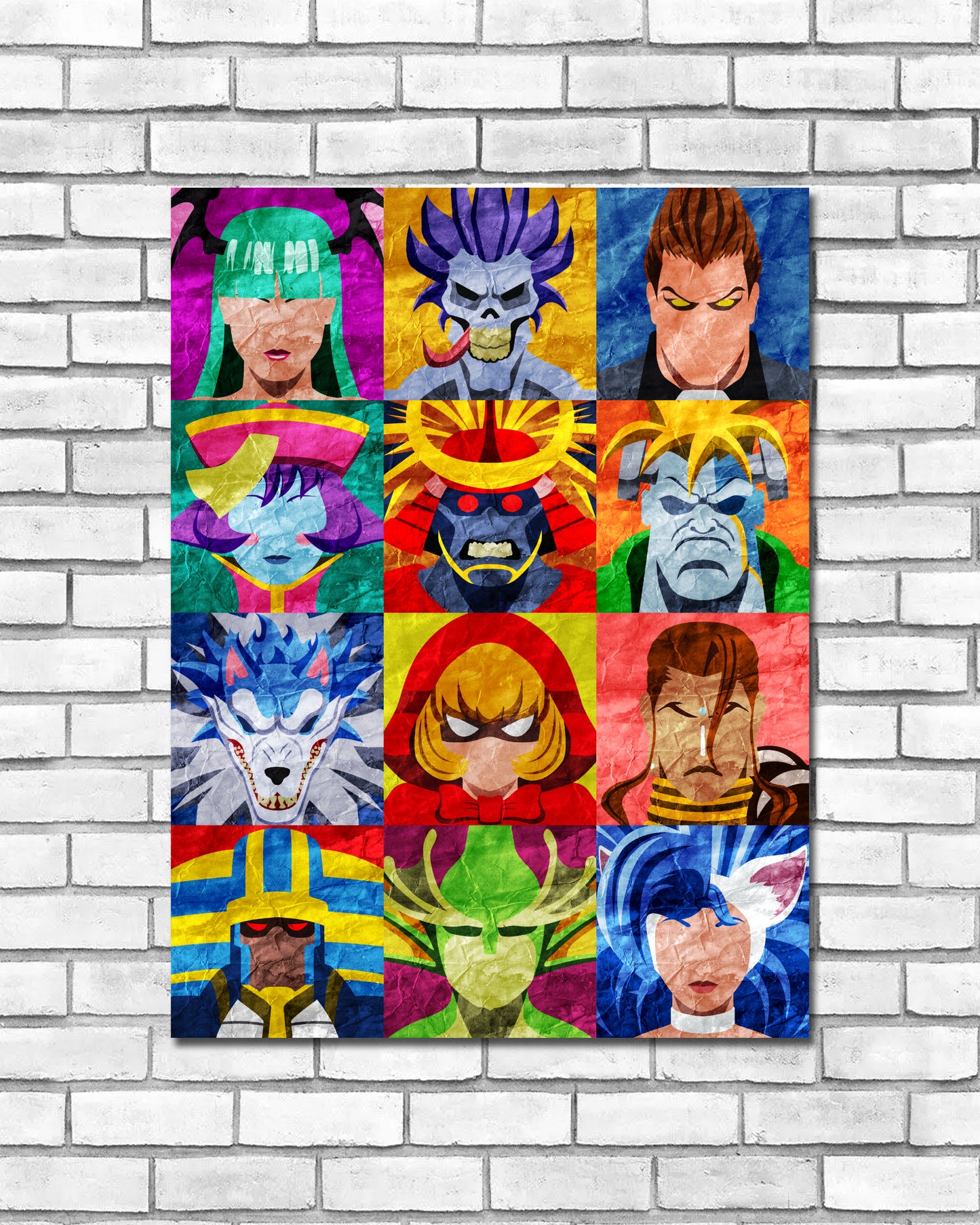 Collage Art Print - Darkstalkers