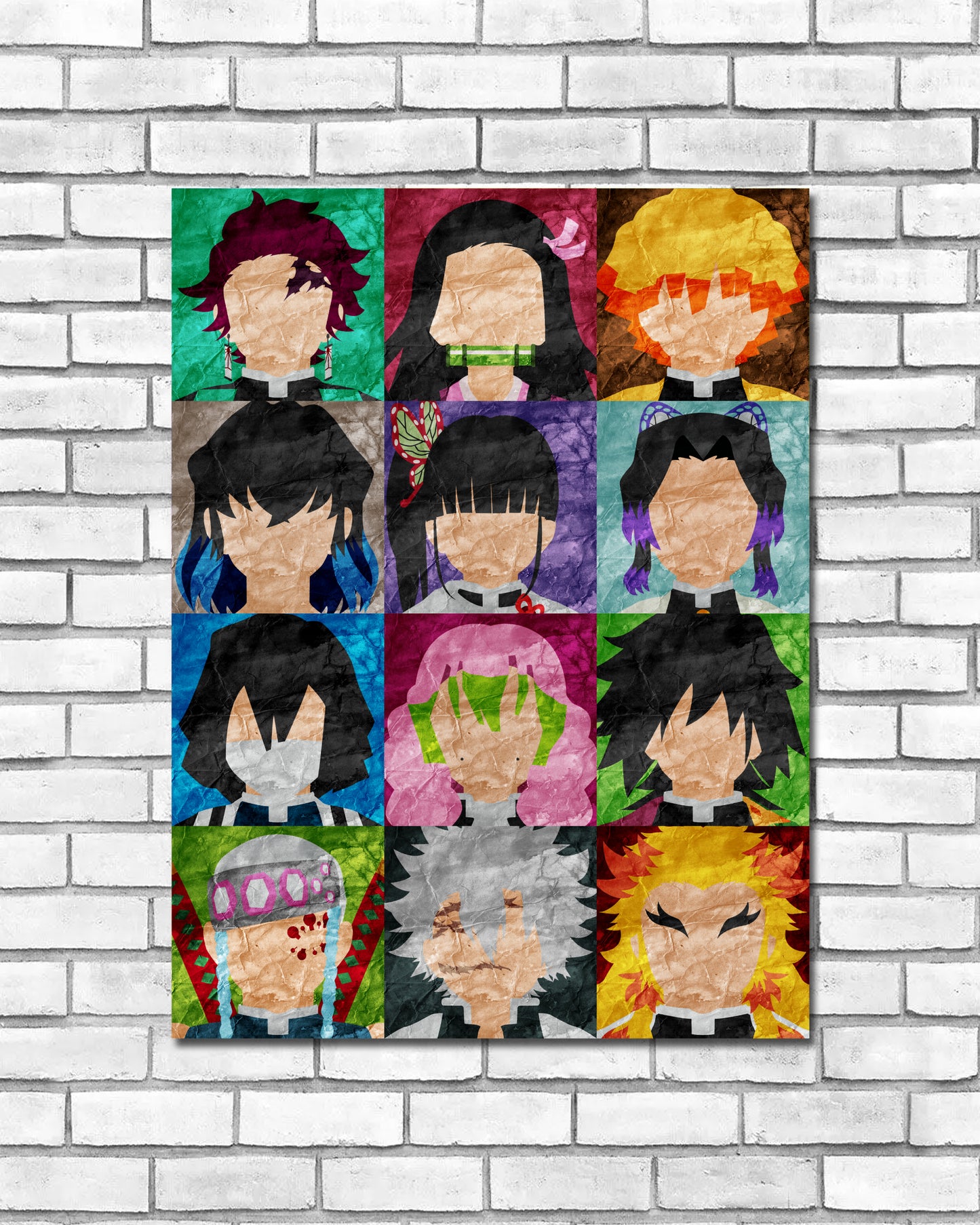 Collage Art Print - Demon Slayer