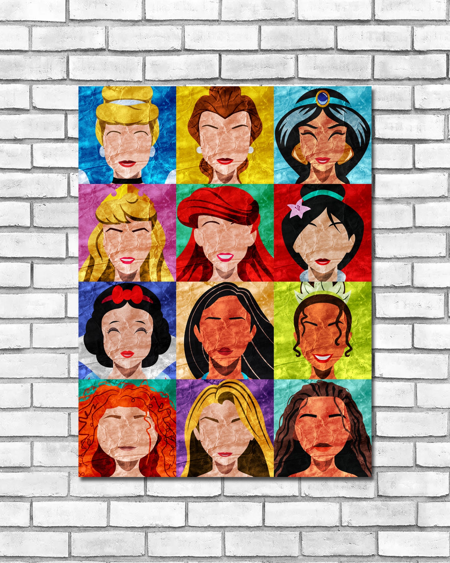 Collage Art Print - Princesses