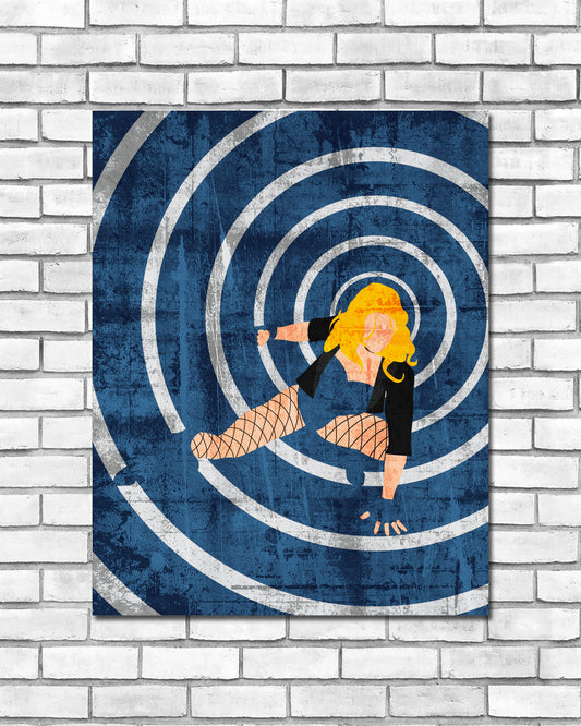 Minimalist Art Print - Black Canary