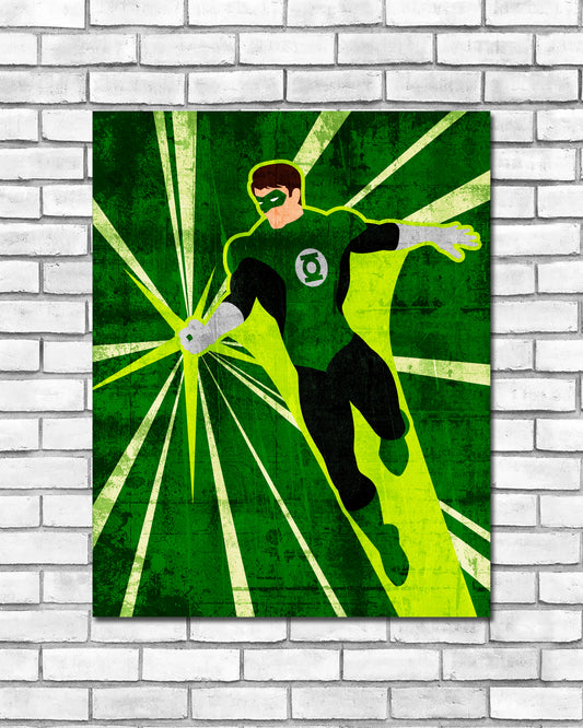 Minimalist Art Print - Green Lantern