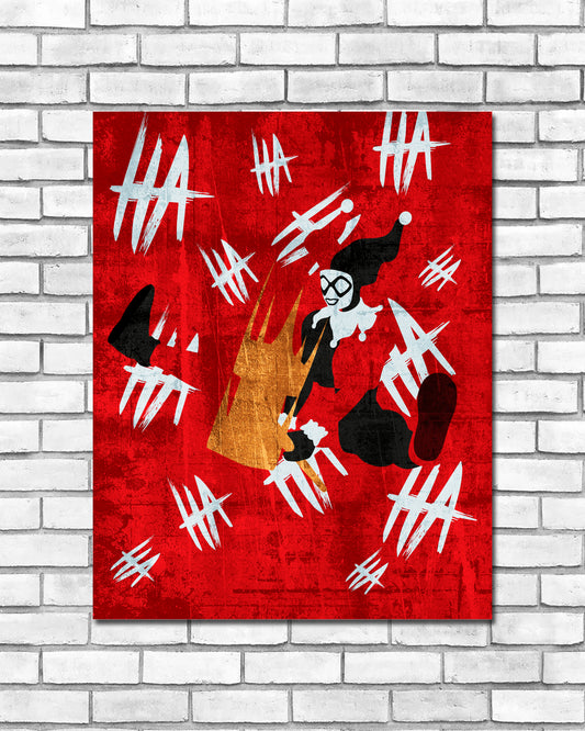 Minimalist Art Print - Harley Quinn