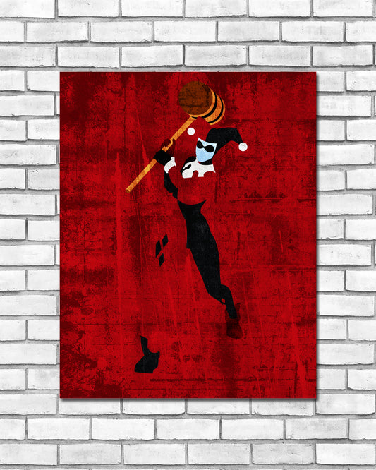 Minimalist Art Print - Harley Quinn