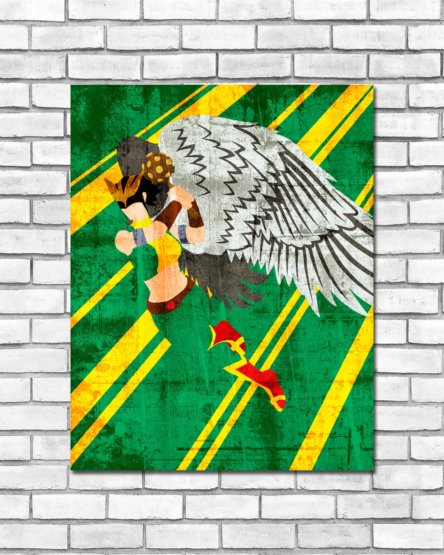 Minimalist Art Print - Hawkgirl