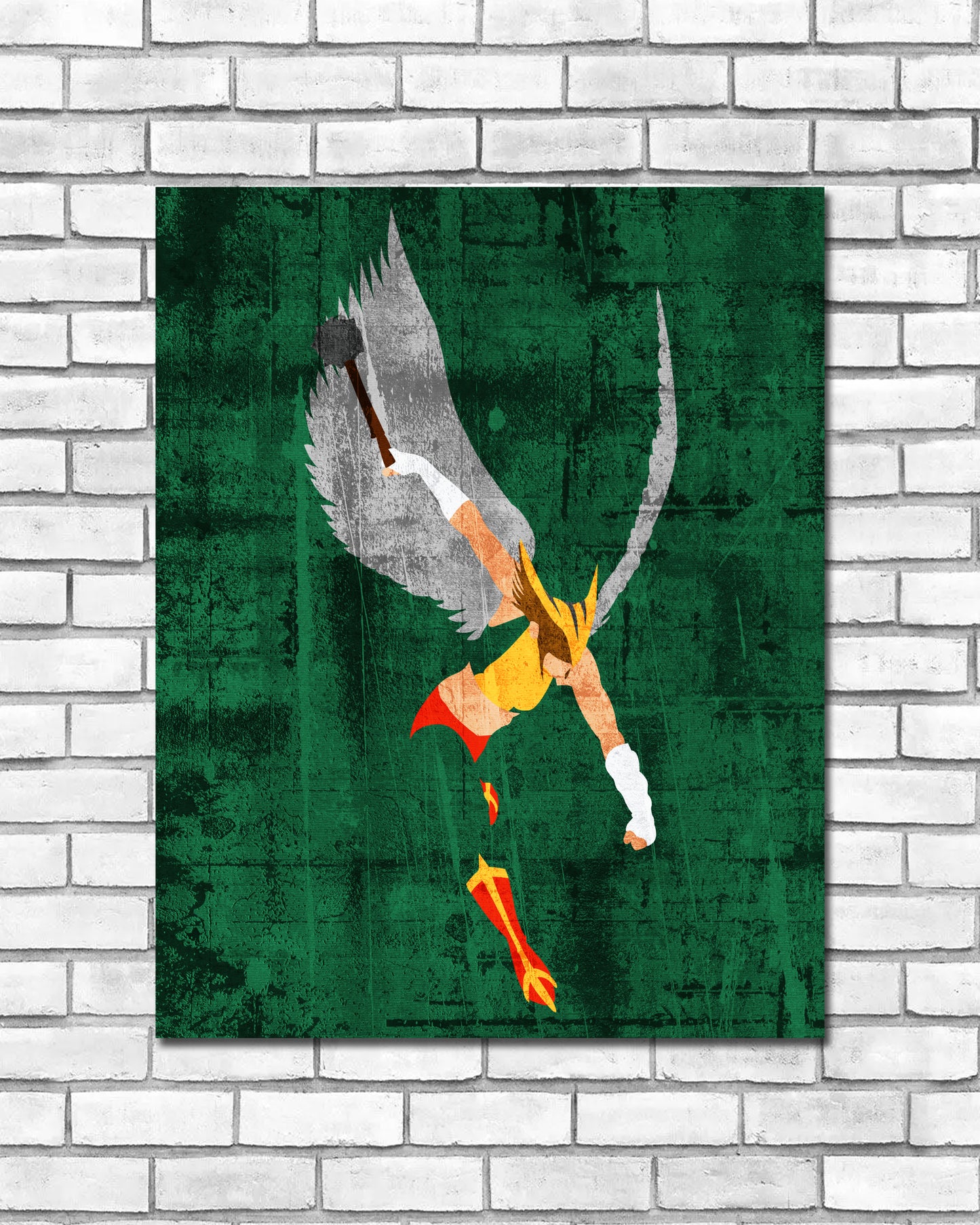 Minimalist Art Print - Hawkgirl