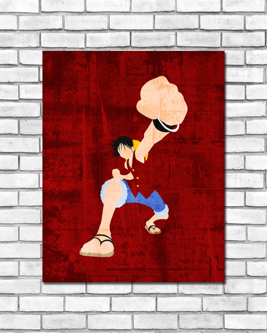 Minimalist Art Print - Luffy