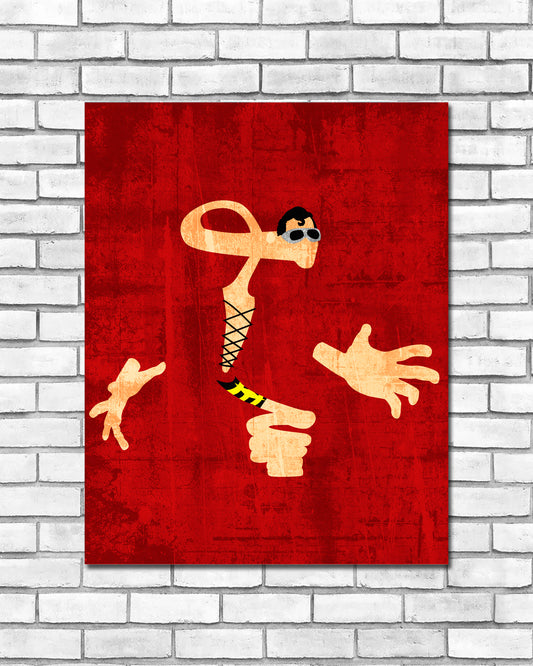 Minimalist Art Print - Plastic Man