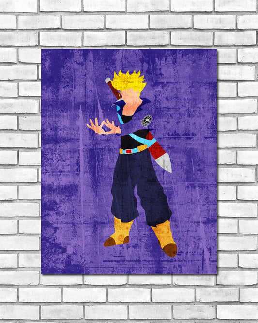 Minimalist Art Print - SSJ Trunks