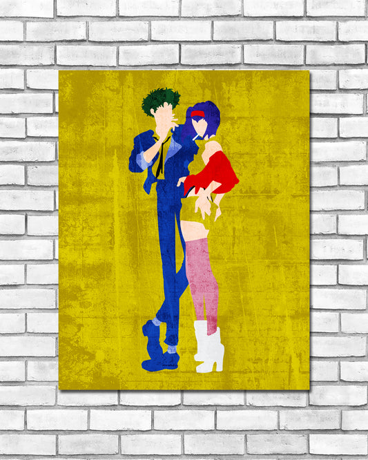 Minimalist Art Print - Spike and Faye