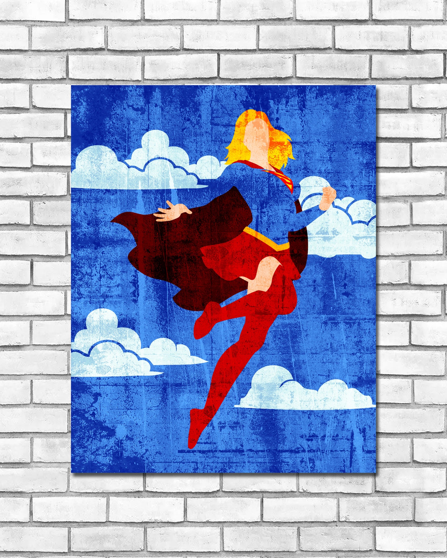 Minimalist Art Print - Supergirl