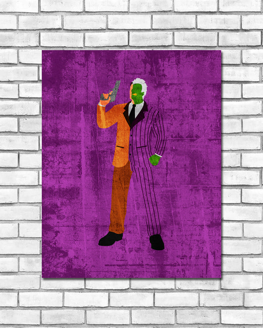 Minimalist Art Print - Two-Face