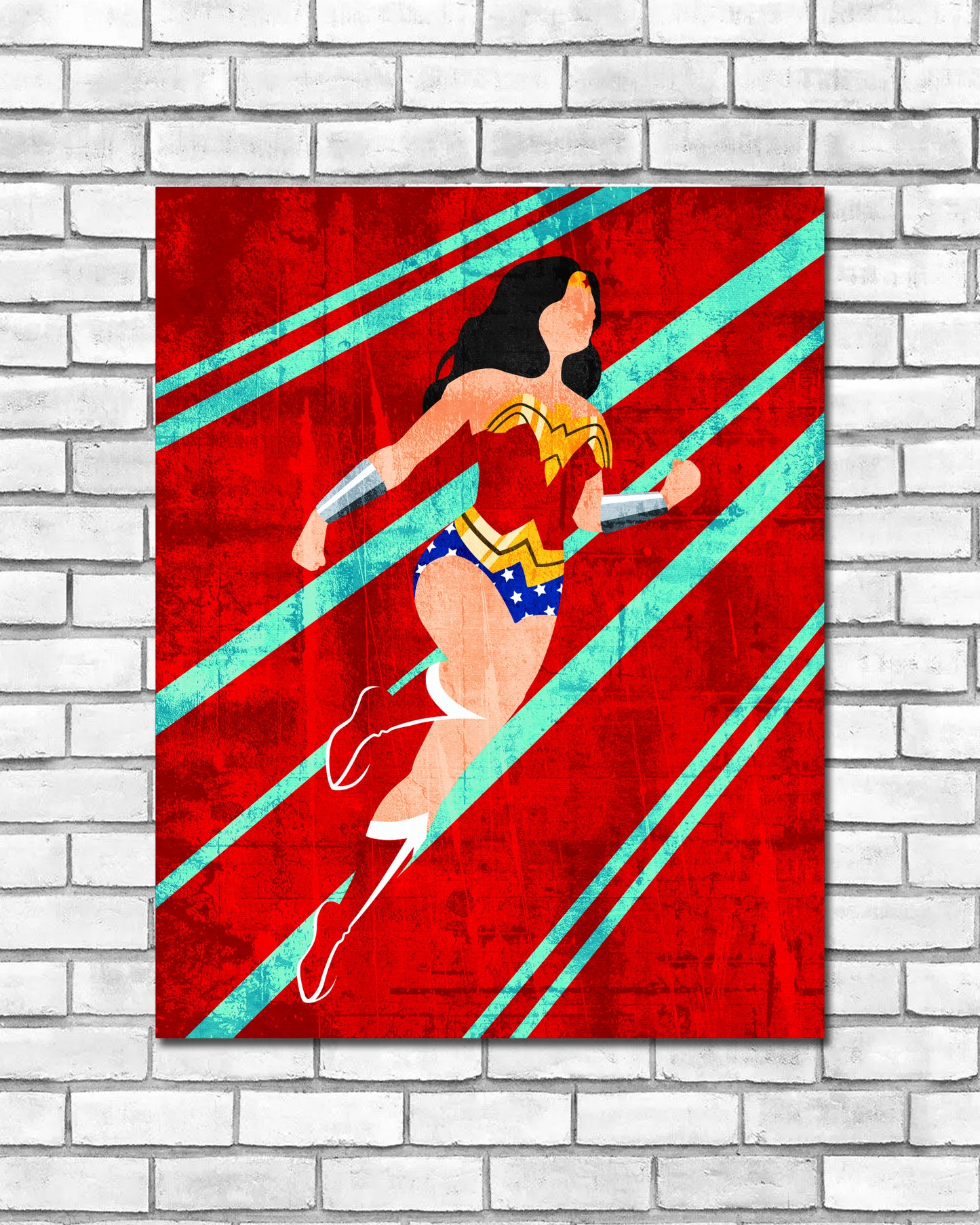 Minimalist Art Print - Wonder Woman