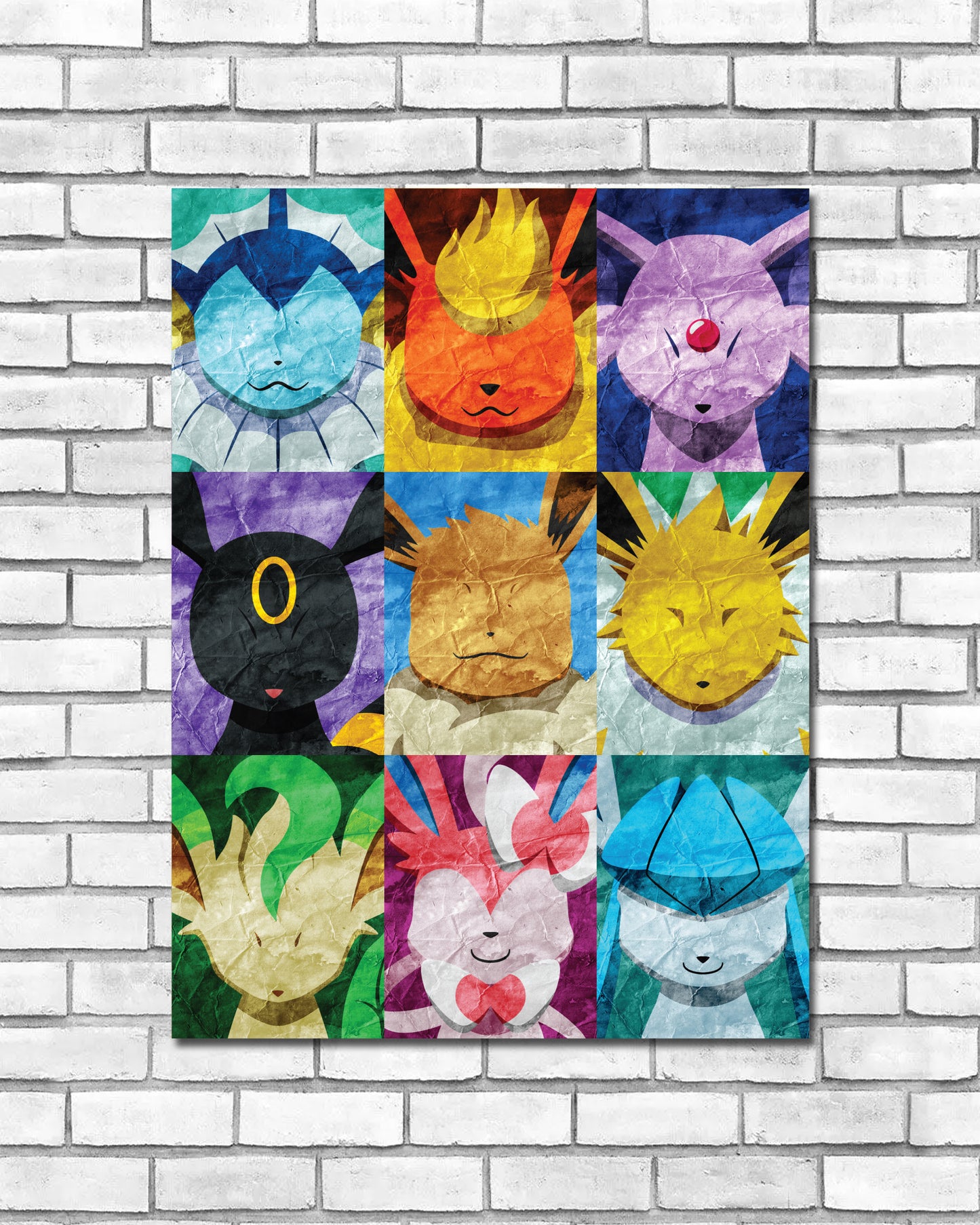 Collage Art Print - Eeveelutions