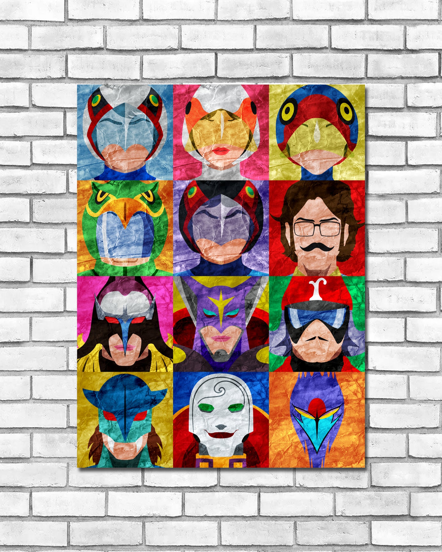 Collage Art Print - Gatchaman