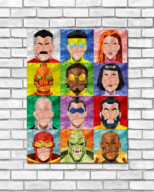 Collage Art Print - Invincible