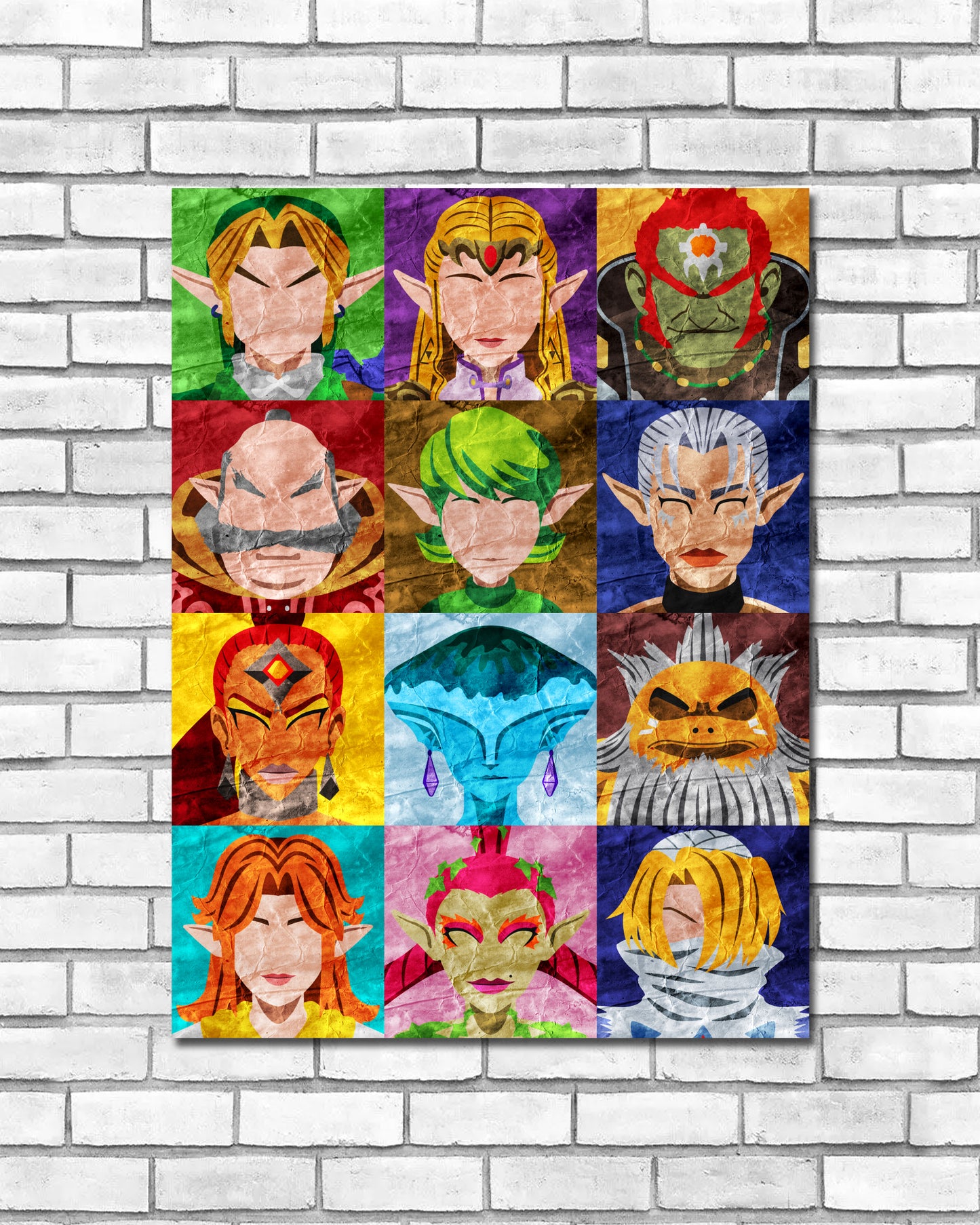 Collage Art Print - Legend of Zelda
