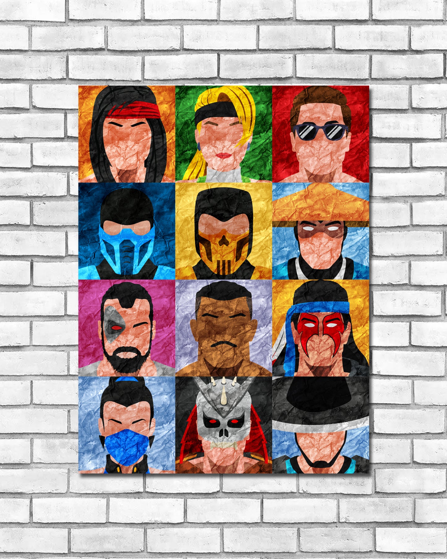 Collage Art Print - Mortal Kombat