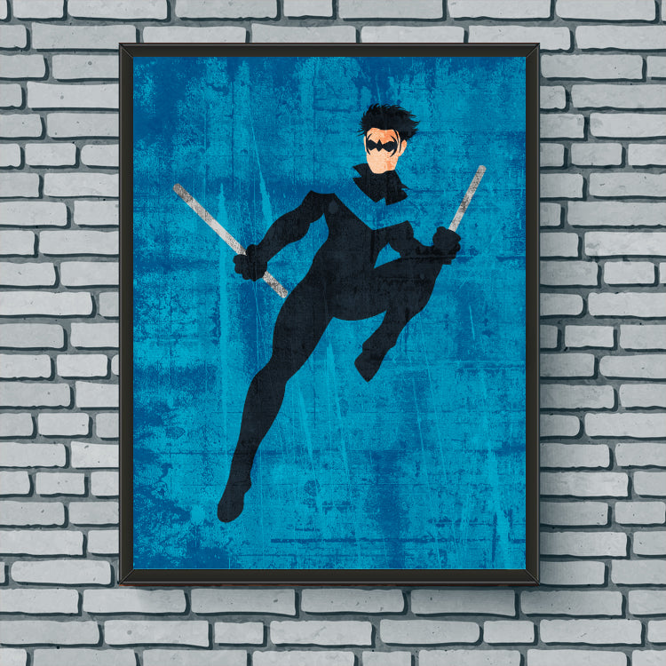 Minimalist Art Print - Nightwing