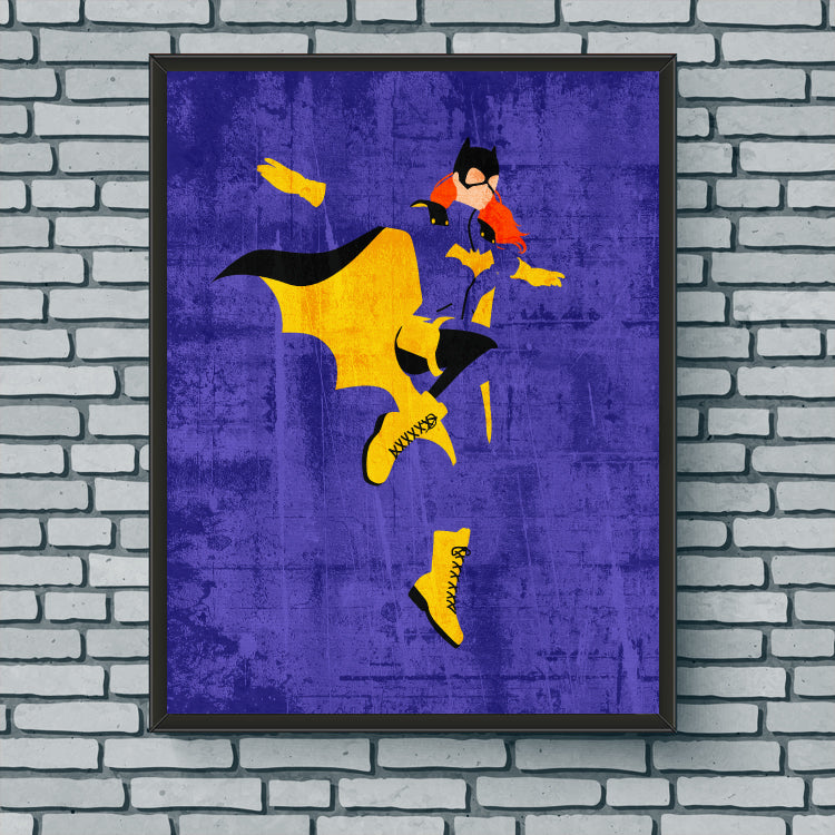 Minimalist Art Print - Batgirl
