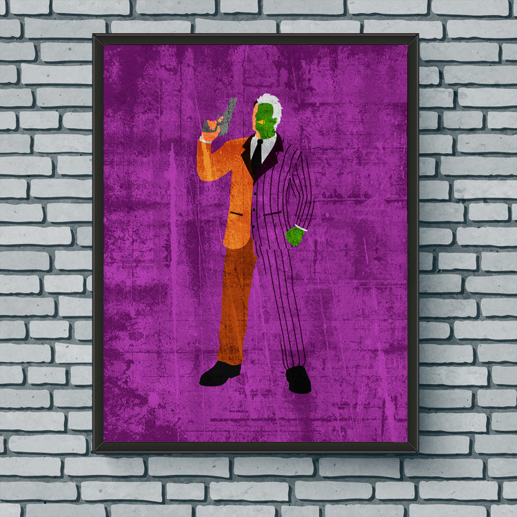 Minimalist Art Print - Two-Face