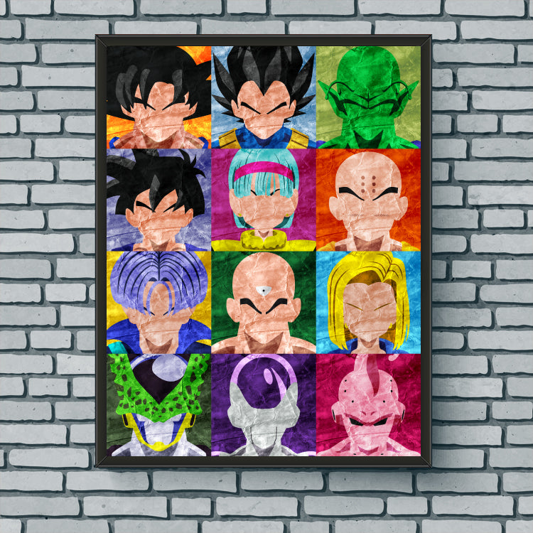 Collage Art Print - Dragon Ball Z