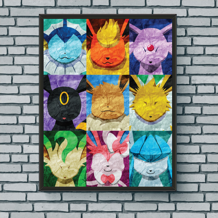 Collage Art Print - Eeveelutions