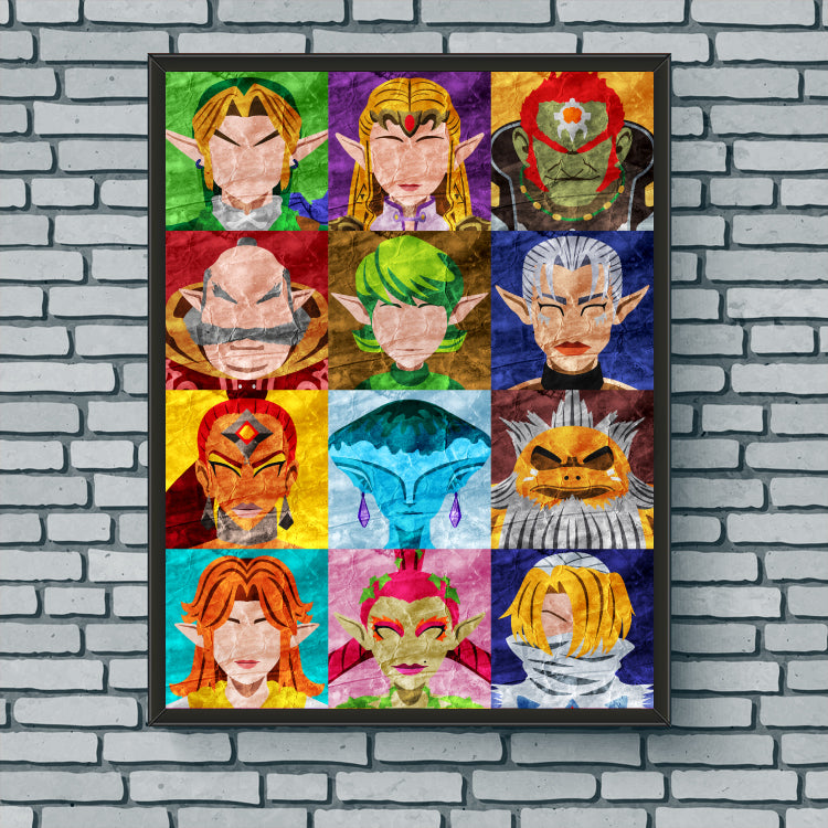Collage Art Print - Legend of Zelda