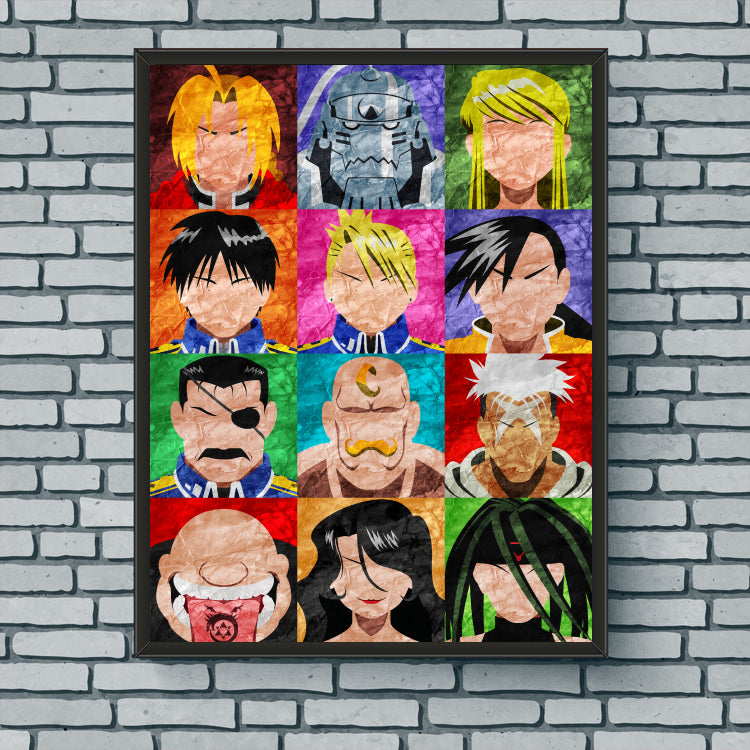 Collage Art Print - Fullmetal Alchemist