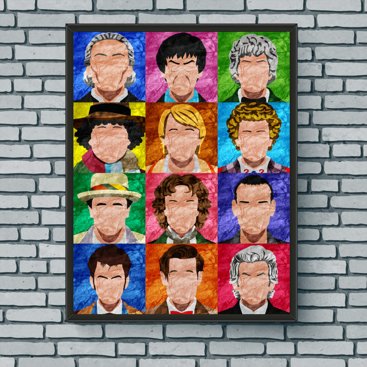 Collage Art Print - Dr. Who
