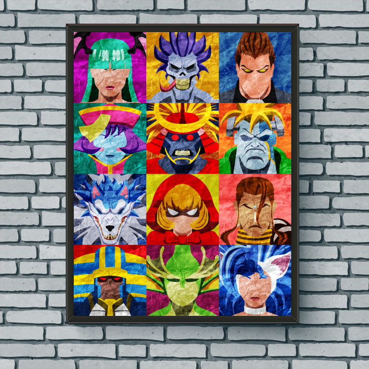 Collage Art Print - Darkstalkers