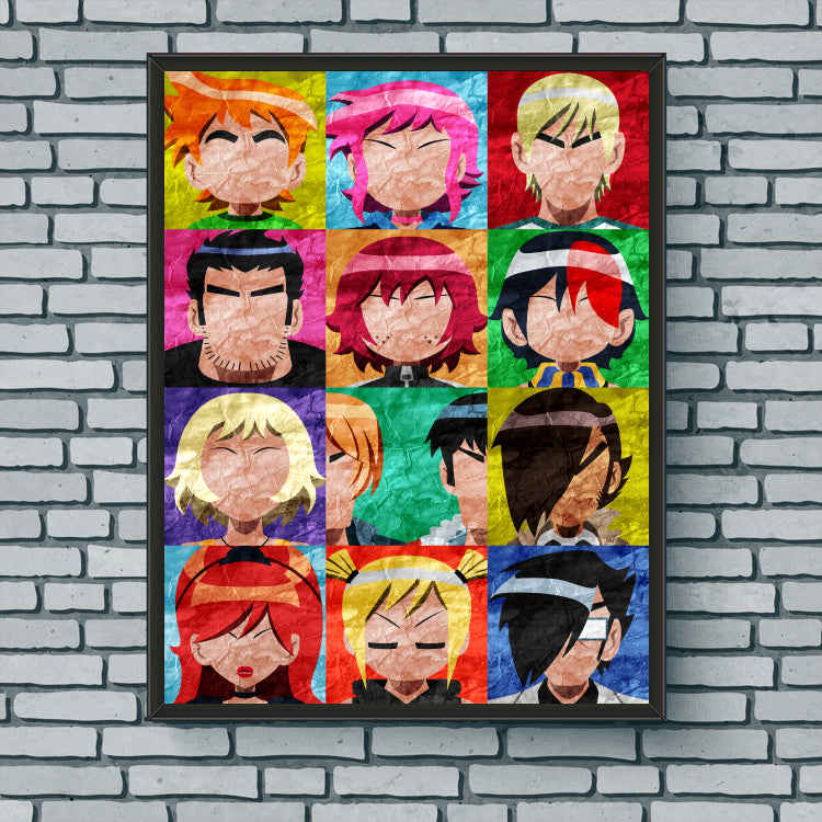 Collage Art Print - Scott Pilgrim