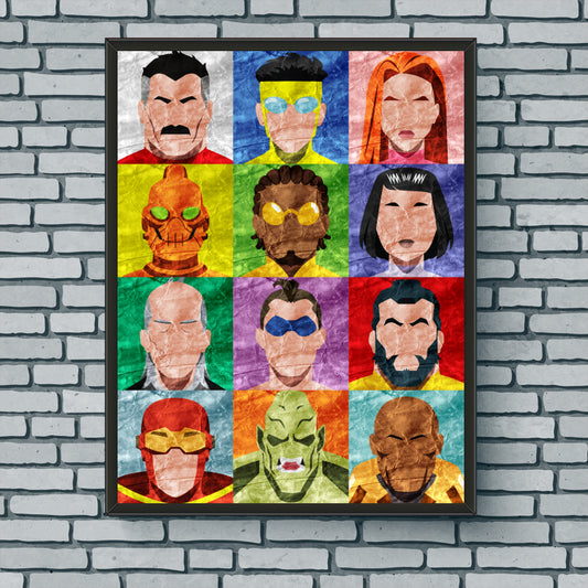 Collage Art Print - Invincible
