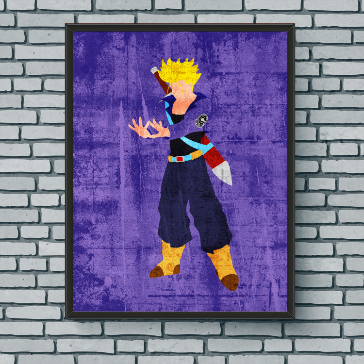 Minimalist Art Print - SSJ Trunks