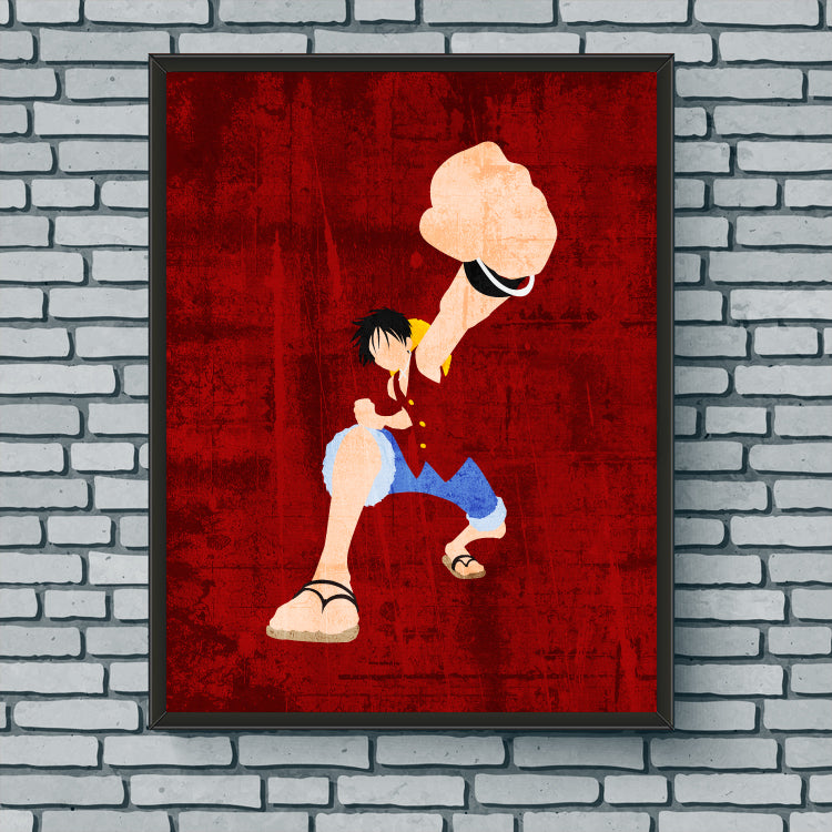 Minimalist Art Print - Luffy