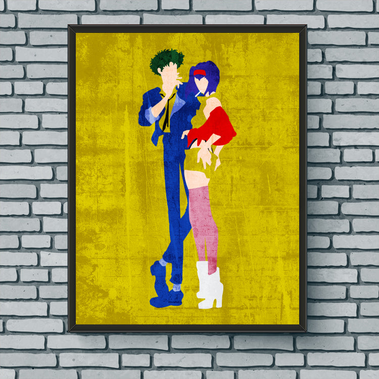 Minimalist Art Print - Spike and Faye
