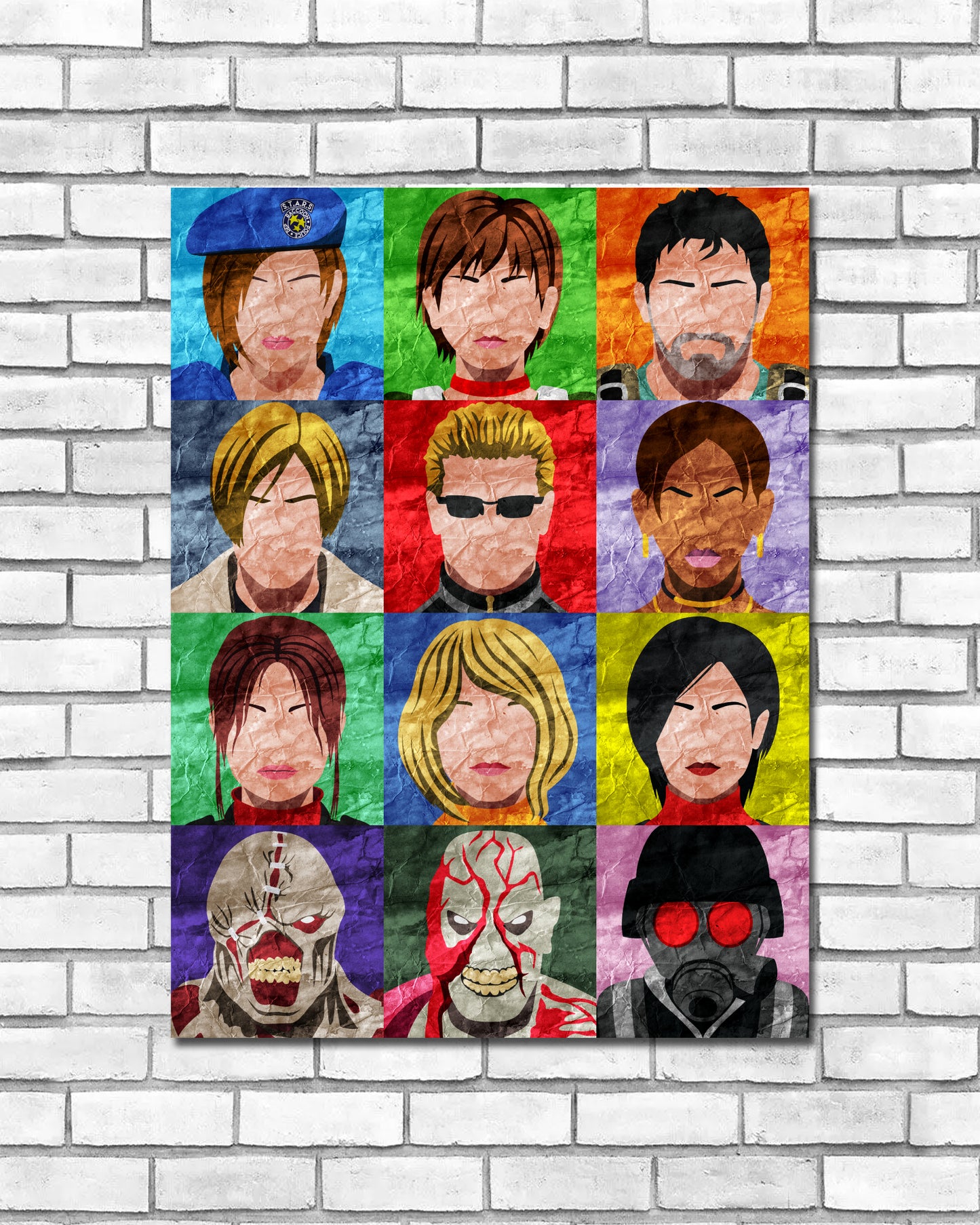 Collage Art Print - Resident Evil