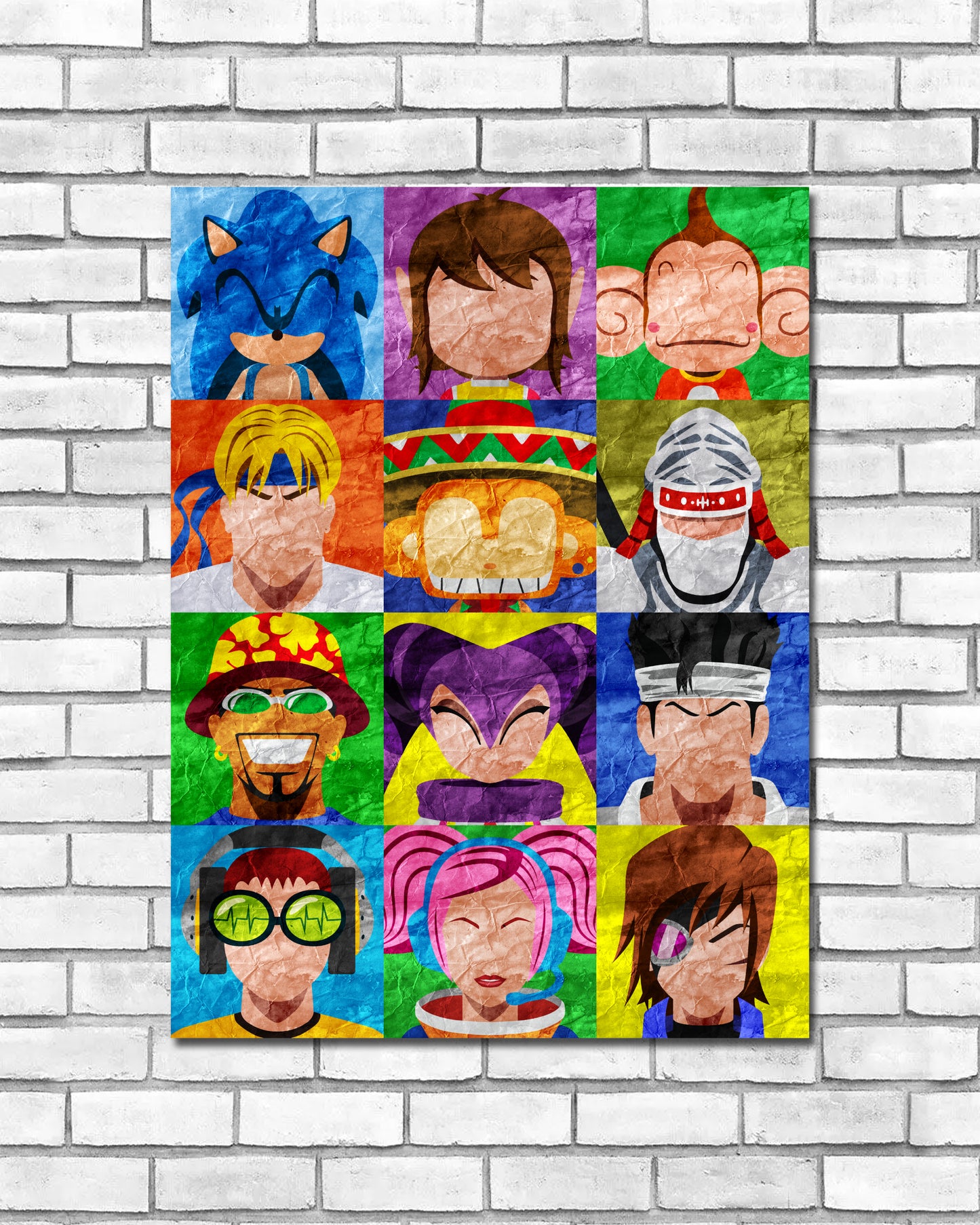 Collage Art Print - SEGA